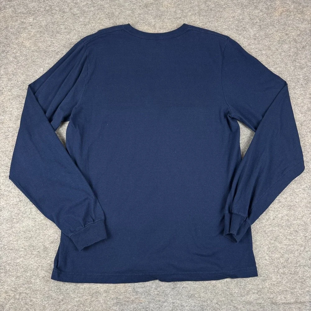 Adidas Go To Tee Memphis Grizzlies T-Shirt Long Sleeve Blue Mens Medium M